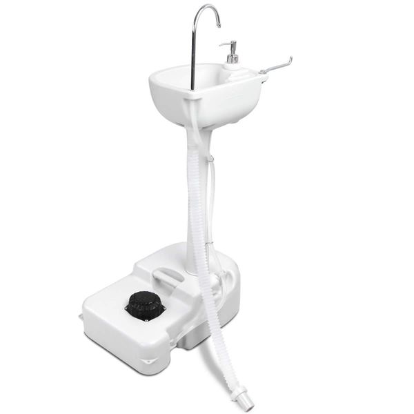 Weisshorn Camping Basin Portable Hand Wash Sink Stand 19L Capacity