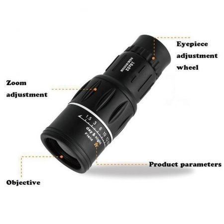 16x52 Zoom Hiking Monocular Telescope Lens Camera HD Scope Hunting