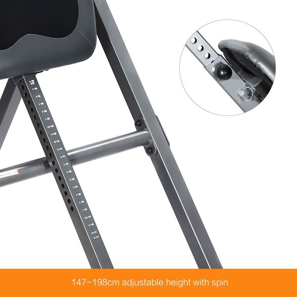 Genki Inversion Table Folding Gravity 4 Position Safety Spin