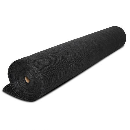 20m Shade Cloth Roll with 1.83m Width and 90% Shade Block - Black