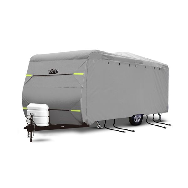 22-24ft Waterproof UV 4 Layer Caravan Cover w/Hitch Cover