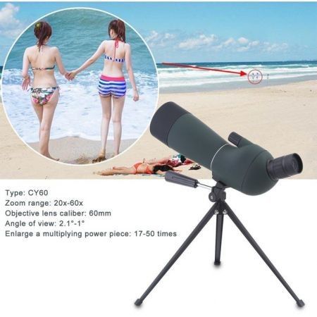 20-60x60 Zoom Top Quality Precision Spotting Scope Telescope Tripod