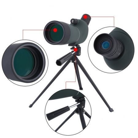 20-60x60 Zoom Top Quality Precision Spotting Scope Telescope Tripod