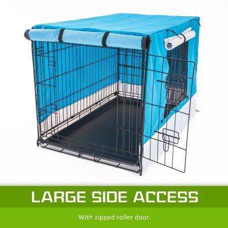 Cage Cover Enclosure for Wire Dog Cage Crate 36 inches BLUE