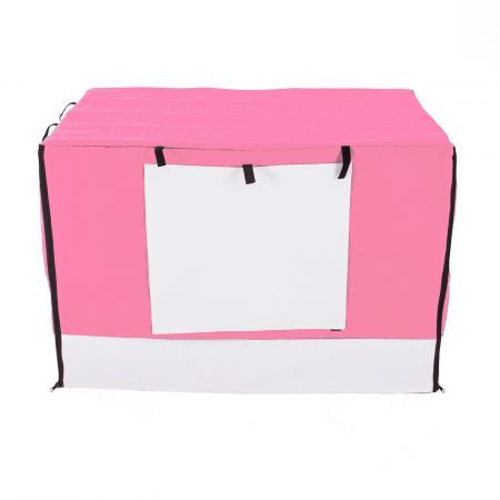 Cage Cover Enclosure for Wire Dog Cage Crate 36 inches PINK