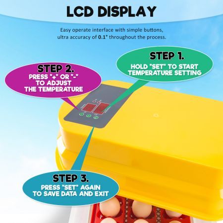 Eggs Digital Hatch Incubator Chicken Quail 12 Eggs Tray