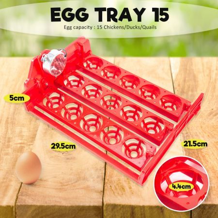 Eggs Digital Hatch Incubator Chicken Quail 15 Eggs Tray