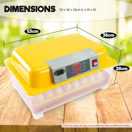 Eggs Digital Hatch Incubator Chicken Quail 24 Eggs Tray