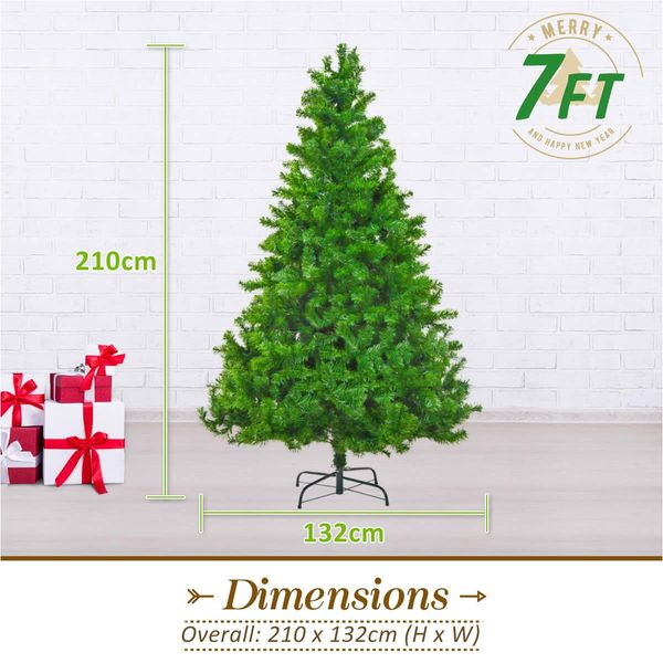 7Ft 210cm Green Christmas Tree