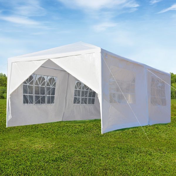 OGL 3x9m Outdoor Canopy Gazebo Party Wedding Tent Waterproof Marquee w/8 Removable Walls