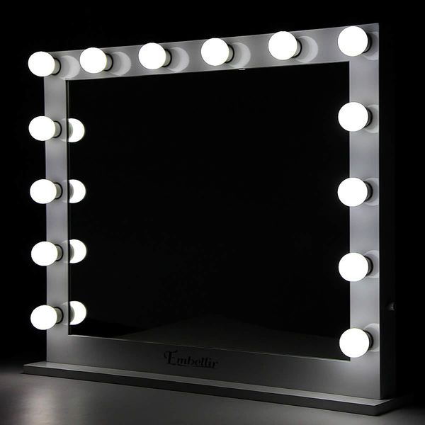 Makeup Mirror Frame with LED Lights 65x80cm - White