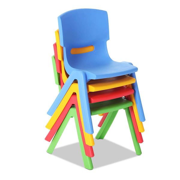 Keezi Kids Chairs Set Plastic Set of 4 Activity Study Chair 50KG