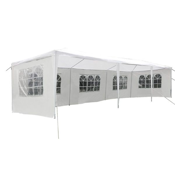 OGL 3x9m Outdoor Canopy Gazebo Party Wedding Tent Waterproof Marquee w/8 Removable Walls