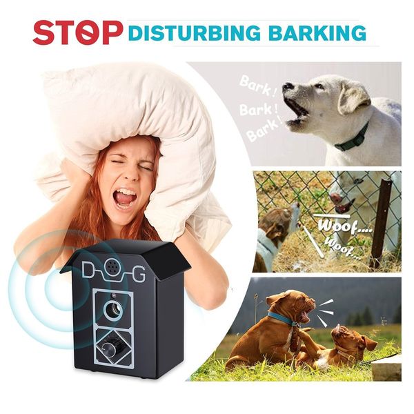 Dog Anti Barking Device Stopper Clicker Ultrasonic Puppy Outdoor Stop Bark Repeller Deterrent Control System Device