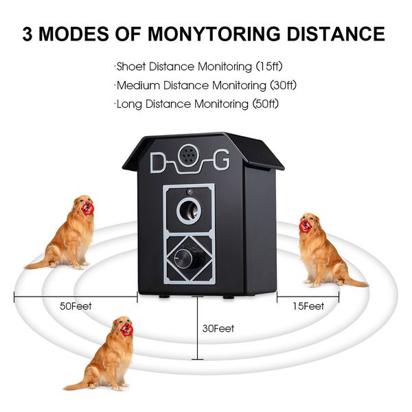 Dog Anti Barking Device Stopper Clicker Ultrasonic Puppy Outdoor Stop Bark Repeller Deterrent Control System Device