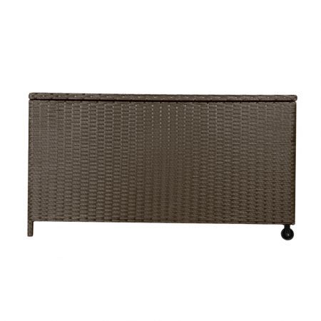 Wicker Outdoor Storage Box with 320 Litres of Storage Space - Dark Brown