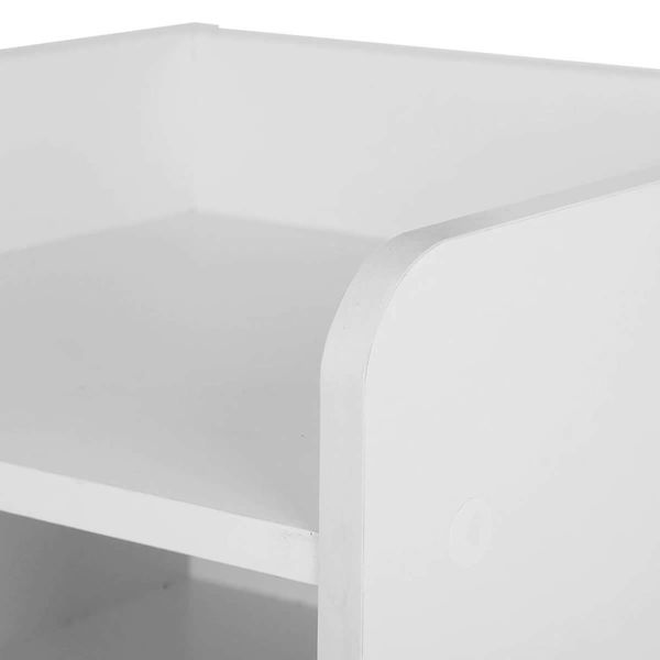 Artiss Bedside Table 1 Drawer with Shelf - FARA White