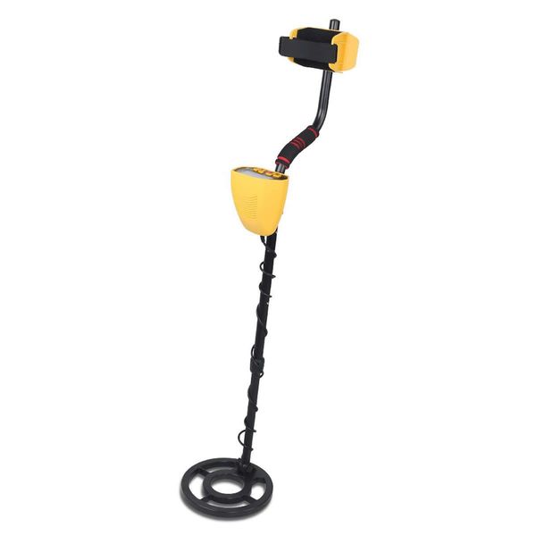 LCD Screen Metal Detector with Headphones - Yellow