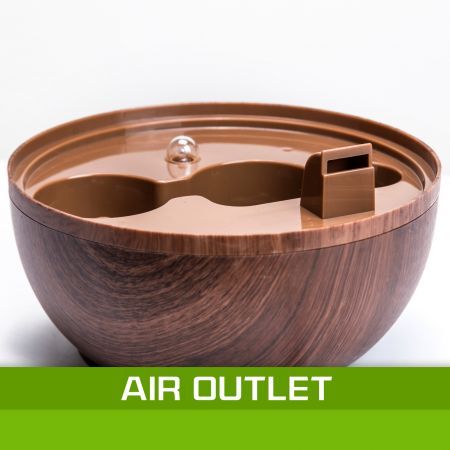 Air Humidifier Ultrasonic Cool Diffuser 2.3L DARK BROWN