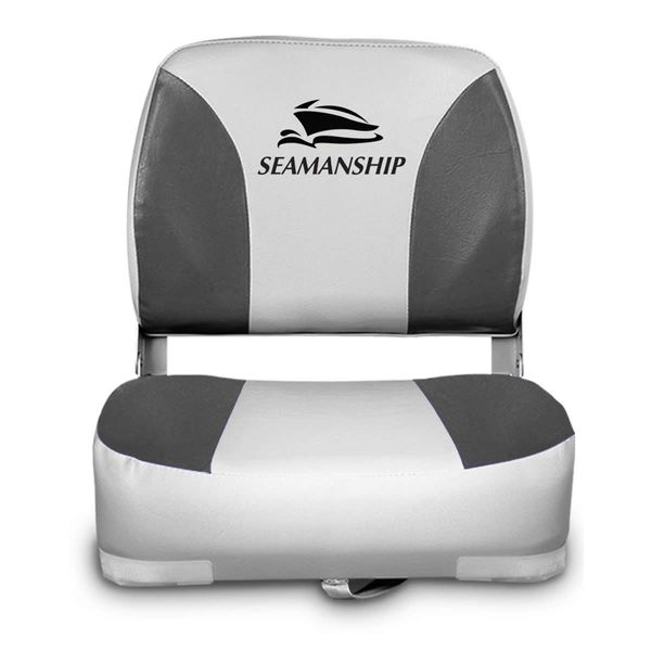 Set of 2 Swivel Folding Boat Seats - Grey