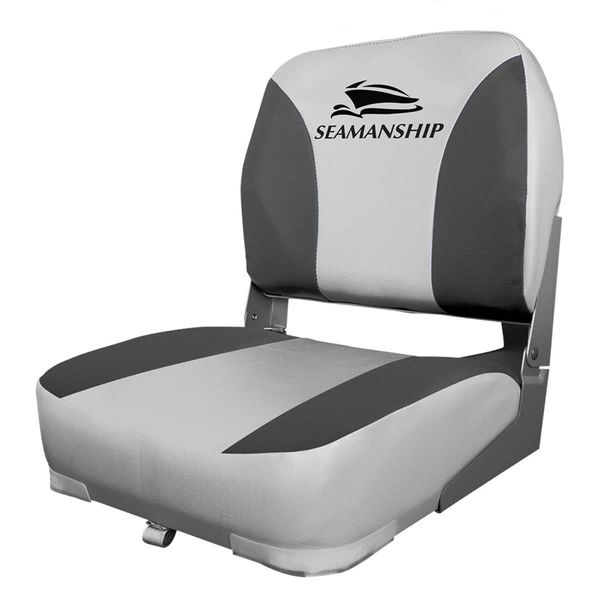 Set of 2 Swivel Folding Boat Seats - Grey