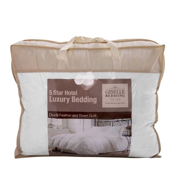 Giselle Bedding Duck Down Feather Quilt 700GSM Queen Size