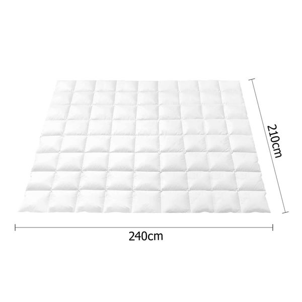 Giselle Bedding Duck Down Feather Quilt 700GSM King Size