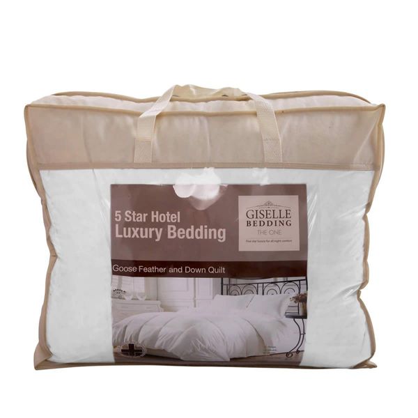 Giselle Bedding Super King 700GSM Goose Down Feather Quilt