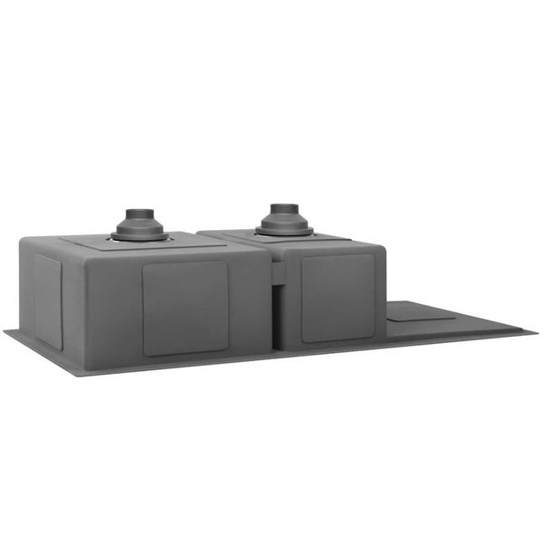 Cefito 100cm x 45cm Stainless Steel Kitchen Sink Under/Top/Flush Mount Black