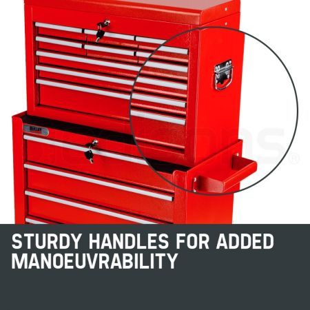 15 Drawer Tool Box Cabinet - Red