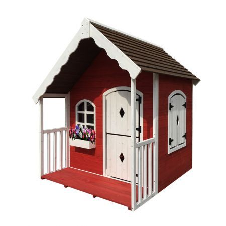 Wooden Cottage Kids Playset Outdoor Cubby House