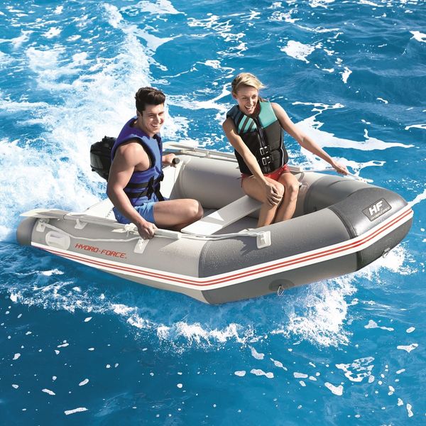 Bestway 2.8M Inflatable Boat Fishing Kayak Rib Dinghy Tender Raft W/Oars