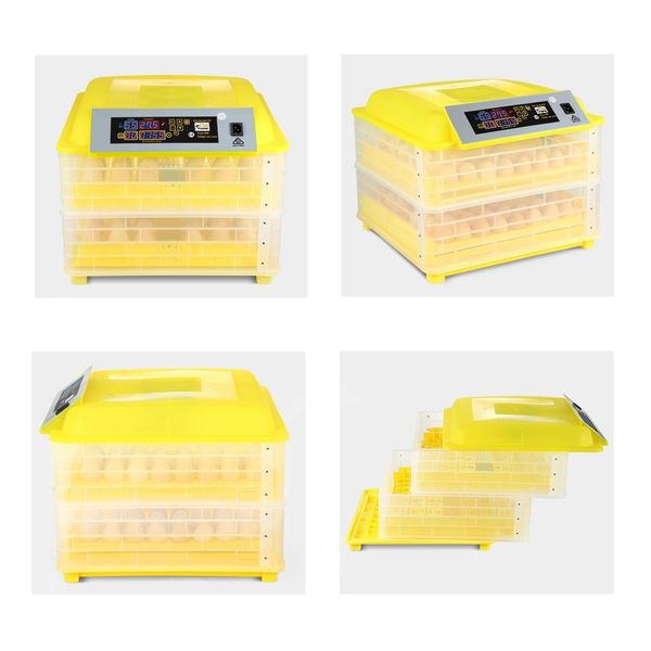 96 Egg Incubator Digital Fully Automatic Turning Hatching Chicken Duck Poultry Egg Turner Hatcher