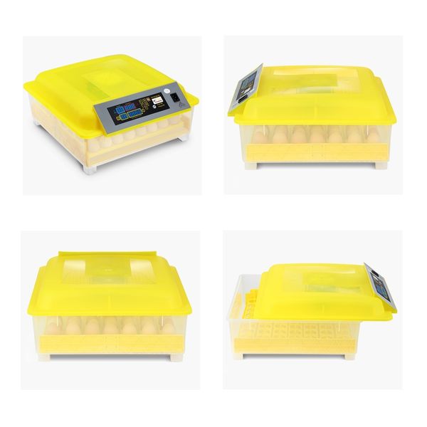 56 Egg Incubator Digital Fully Automatic Turning Hatching Chicken Duck Poultry Egg Turner Hatcher