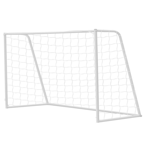 180CM Metal Soccer Goal Portable Football Net Frame Backyard Park Training Set