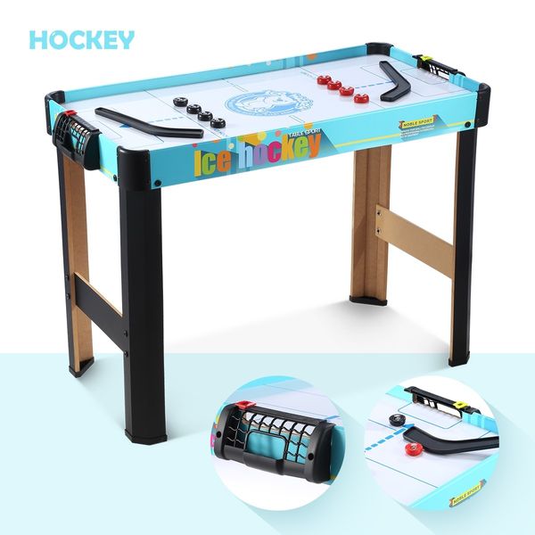 4-in-1 Multi Games Table Hockey Curling Bowling Table Tennis Children Kids Toy Gift Family Sport