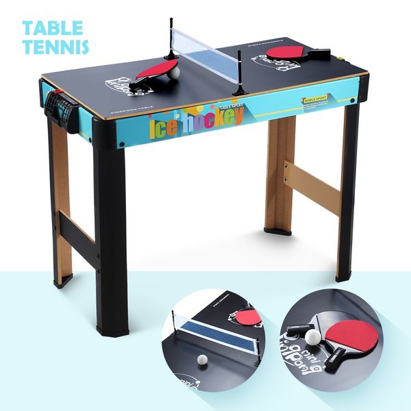 4-in-1 Multi Games Table Hockey Curling Bowling Table Tennis Children Kids Toy Gift Family Sport