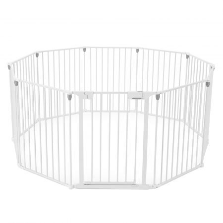 Pet Playpen Safety Gates Fence Enclosure Toddler Child Barrier Kids Baby Interactive Activity Centre 10 Panels 4 in 1