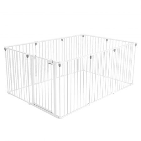 Pet Playpen Safety Gates Fence Enclosure Toddler Child Barrier Kids Baby Interactive Activity Centre 10 Panels 4 in 1