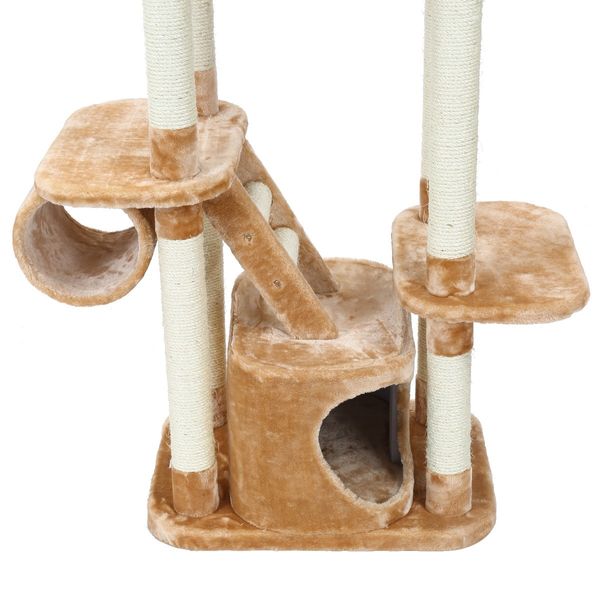 Cat Tree Tower Scratching Post Pole Climbing Scratcher Gym Pet Modern Play House with Perch Multi Levels 178cm Tall