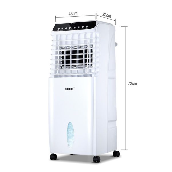 10L Evaporative Air Cooler Fan Ionizer/Humidifier Remote Control Conditioner