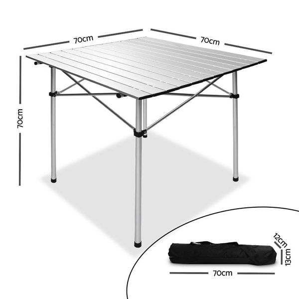 Portable Roll Up Folding Camping Table