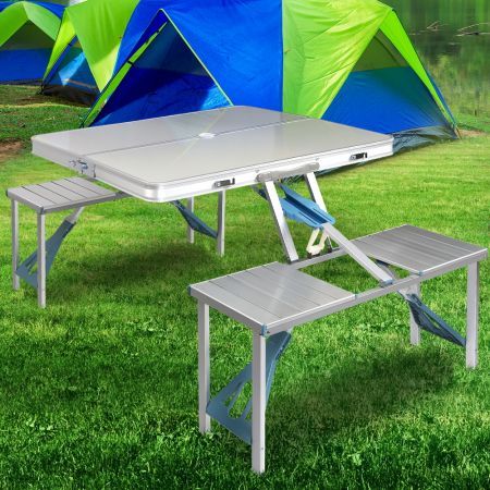 Portable Folding Camping Table and Chair Set