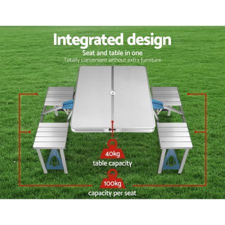 Portable Folding Camping Table and Chair Set