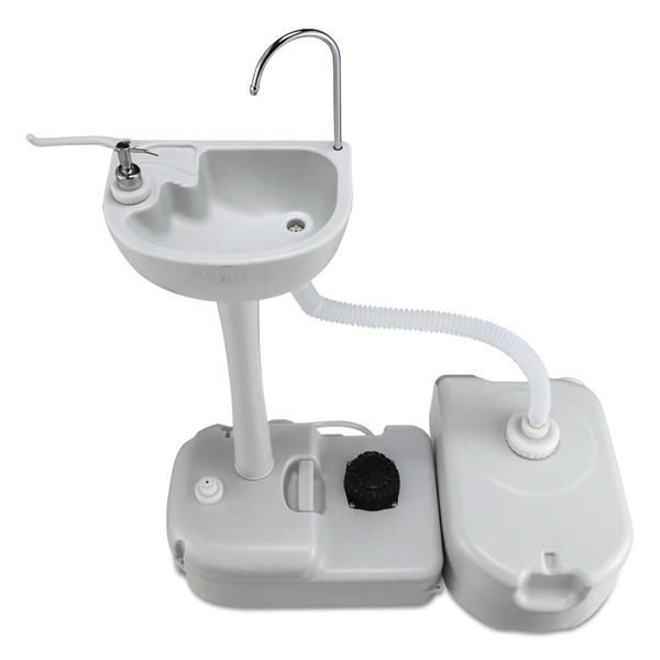 Weisshorn Camping Basin Portable Hand Wash Sink Stand 43L Capacity