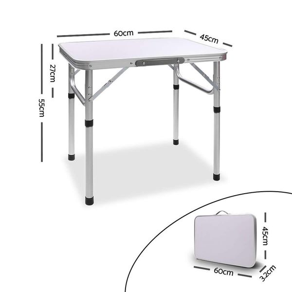 Portable Folding Camping Table Adjustable Height