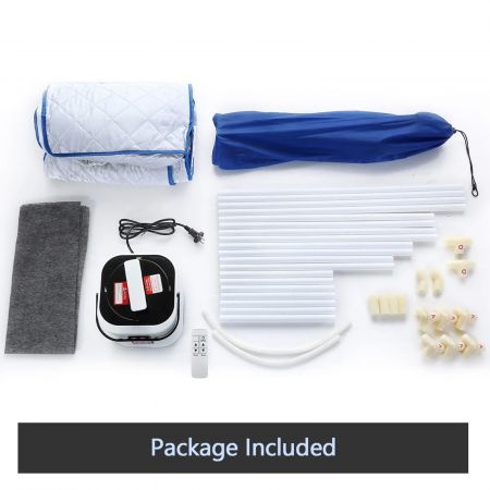 Portable Steam Sauna Full Body Spa Kit 1000W Steamer W/Foldable Chair + Remote Control