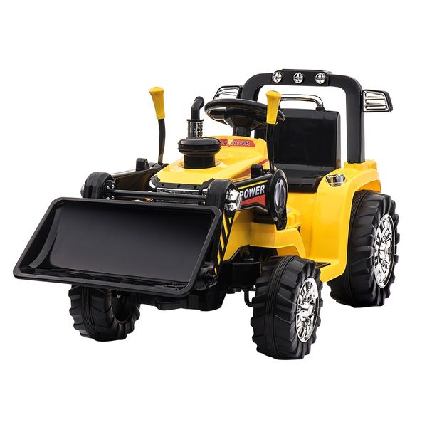 New Kids Ride-On Tractor Loader Electric Car Battery Toy Foot Accelerator W/ Remote Control