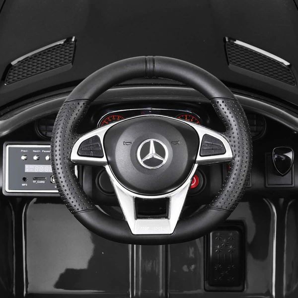 Kids Electric Ride On Car Mercedes-Benz AMG GTR Licensed Toy Cars 12V Black