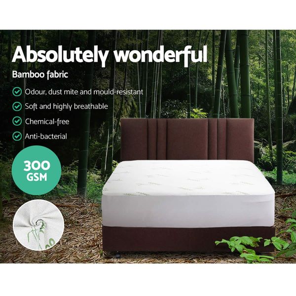 Giselle Bedding Bamboo Mattress Protector - Queen